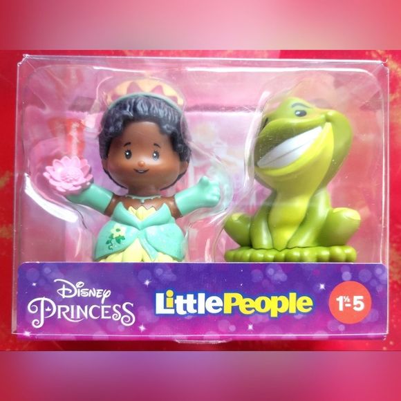 🎉 DISNEY FISHER PRICE LITTLE PEOPLE Princess Tiana & Naveen Princess & The FROG - Picture 2 of 3
